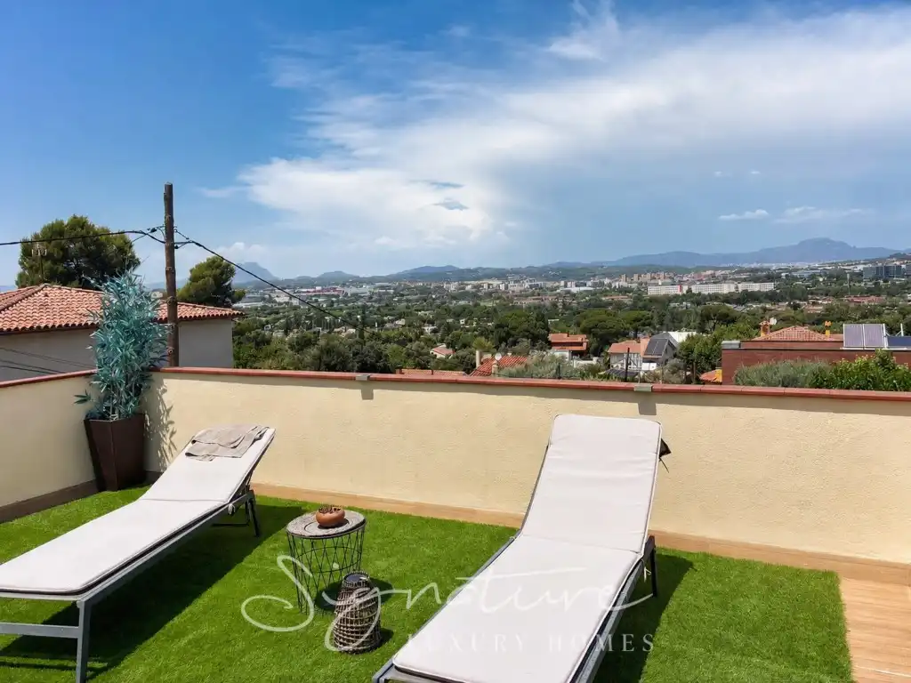 Terrace of Houses for rent in Sant Cugat del Vallès  with Air Conditioner, Private garden and Terrace