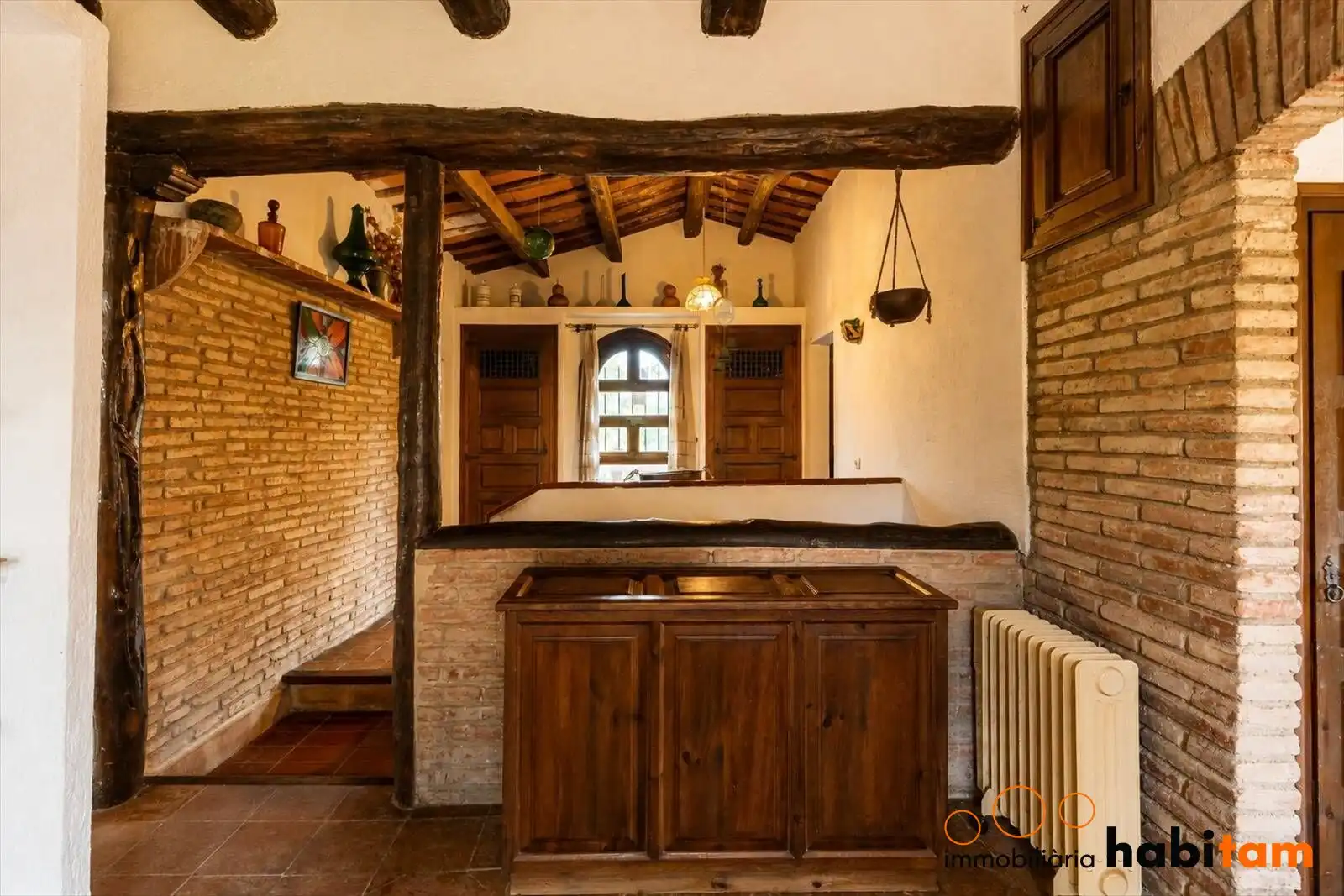 Cocina de Finca rústica en venta en Sils con Aire acondicionado, Calefacción y Jardín privado