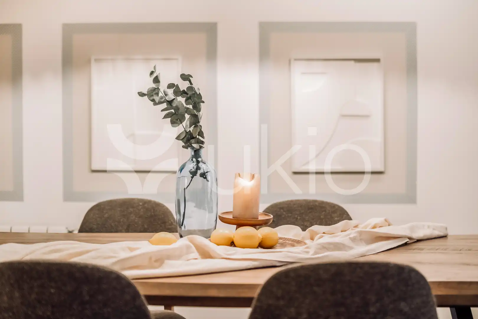 Dining room of Apartments for rent in  Madrid Capital  with Air Conditioner, Heating and Furnished