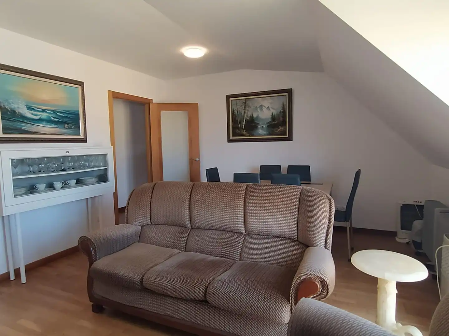 Sala de estar de Ático en venta en Cariño con Parquet, Amueblado y Horno