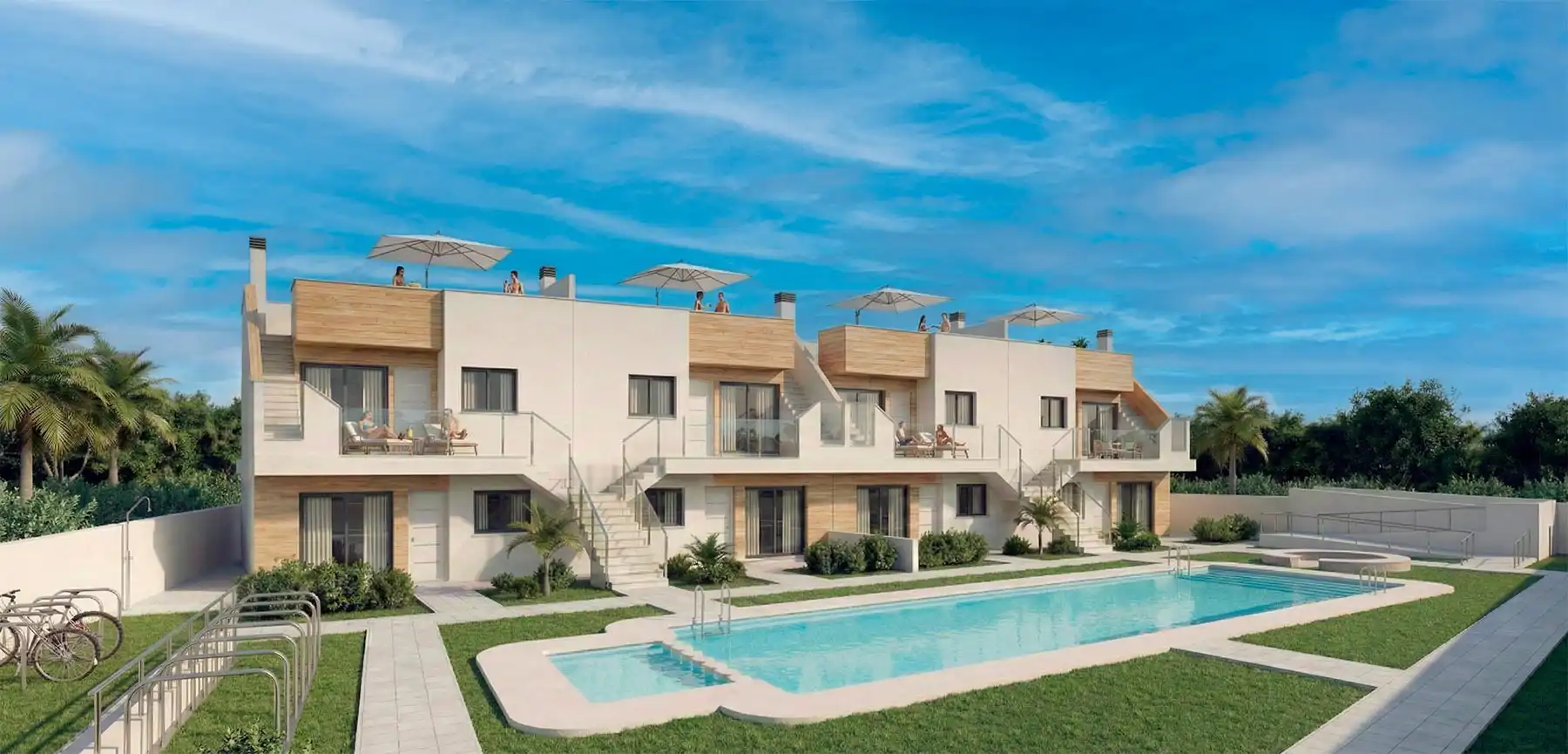 Bungalow with pool for sale in San Javier ciudad, imagen 2
