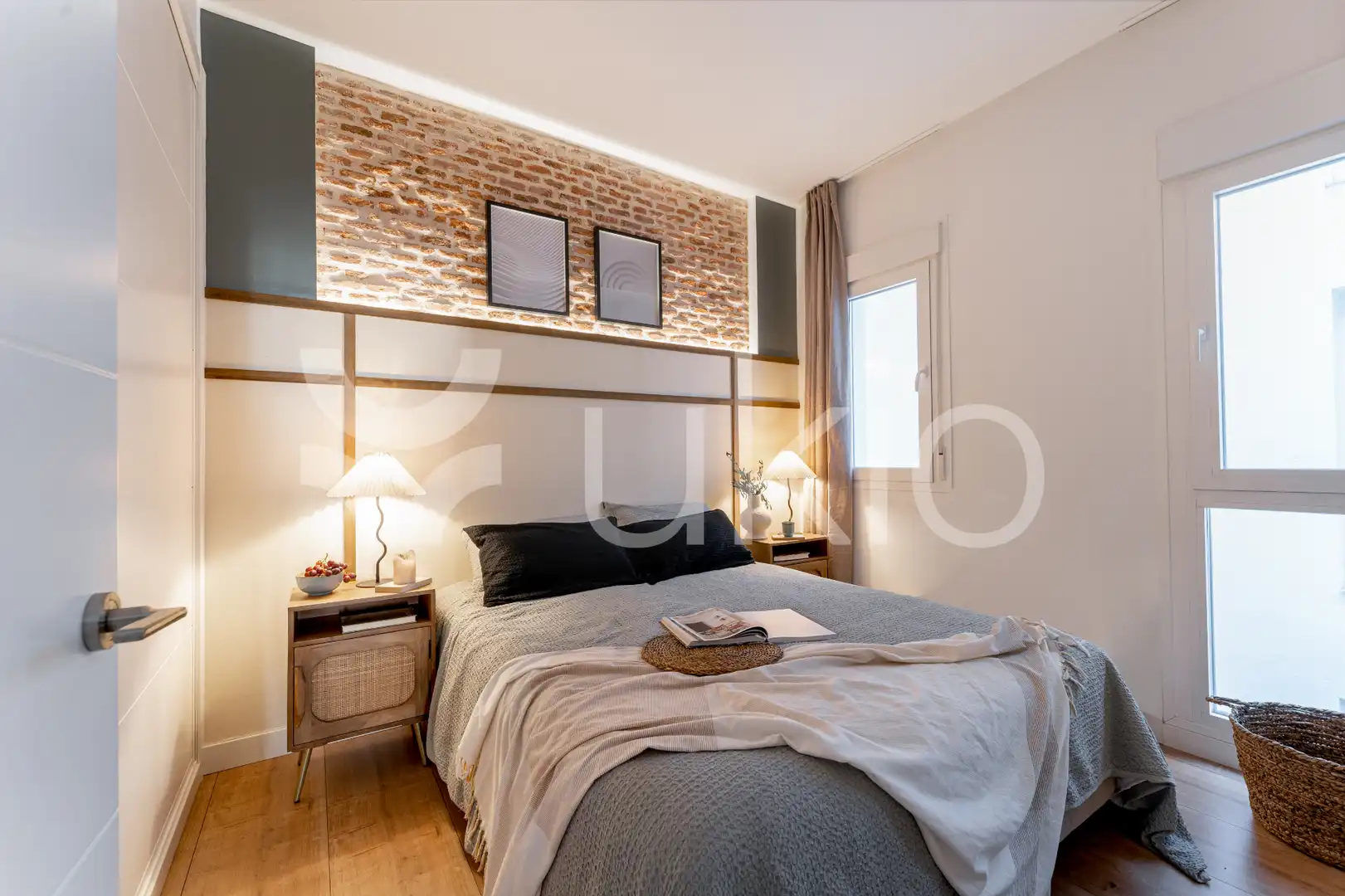 Habitación de Apartamento de alquiler en Madrid con Aire acondicionado, Calefacción y Amueblado