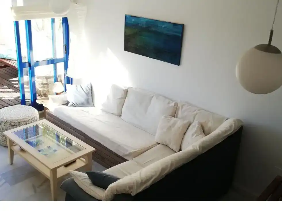 Sala d'estar de Àtic en venda en Garrucha amb Jardí privat, Traster i Piscina