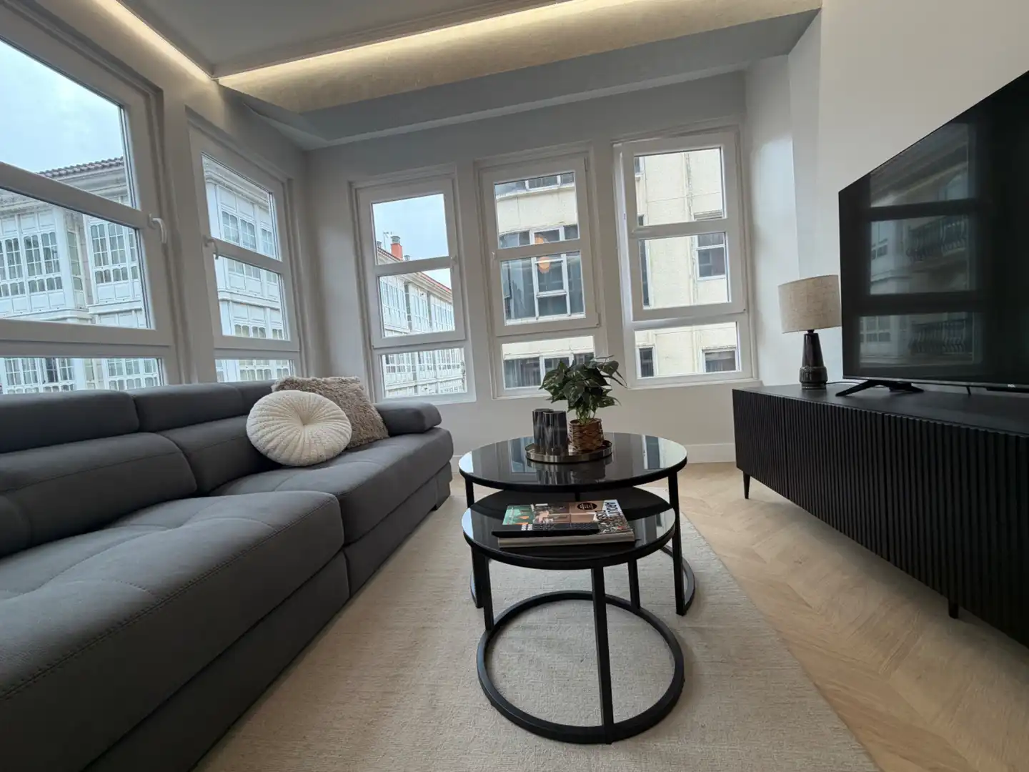 Sala de estar de Piso en venta en Ferrol con Amueblado