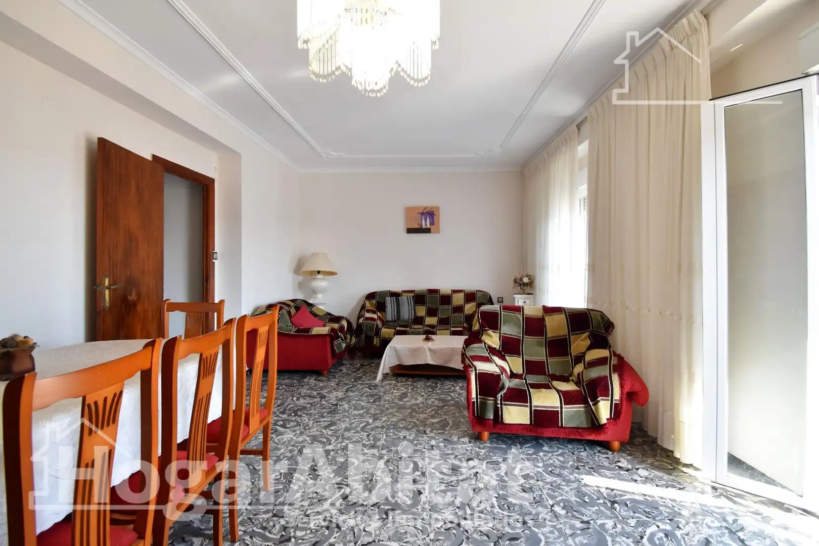 Sala de estar de Ático en venta en Oliva con Terraza y Amueblado