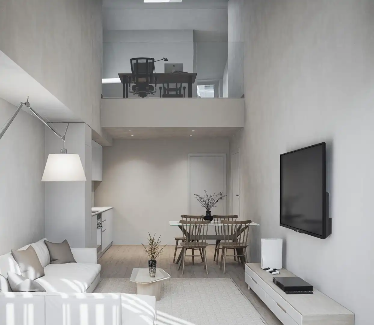 Sala de estar de Ático en venta en Molins de Rei con Aire acondicionado, Parquet y Terraza