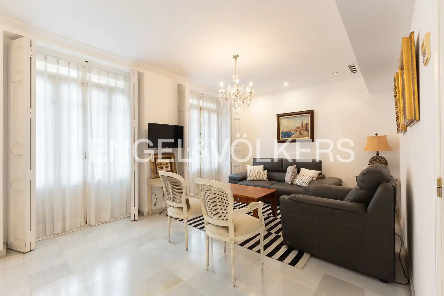 Sala de estar de Piso de alquiler en Valencia con Aire acondicionado, Calefacción y Amueblado