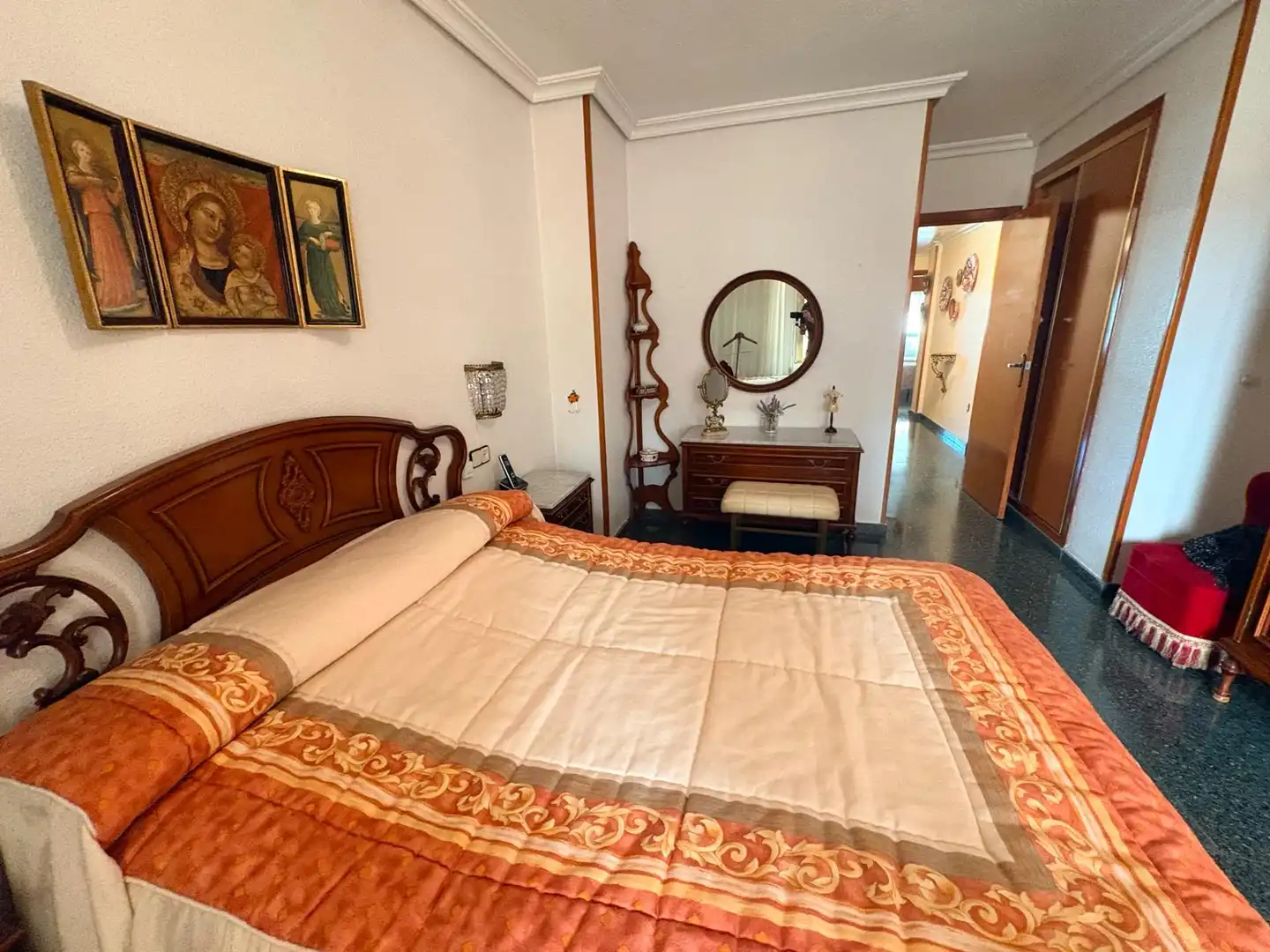 Bedroom of Flat for sale in Almansa  with Heating, Terrace and Storage room