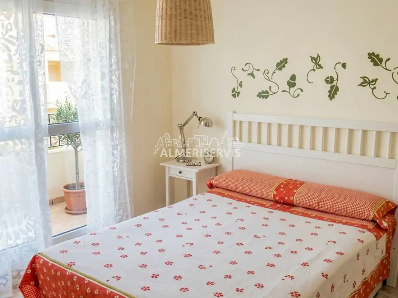 Schlafzimmer von Dachboden zum Verkauf in El Ejido mit Klimaanlage, Terrasse und Abstellraum