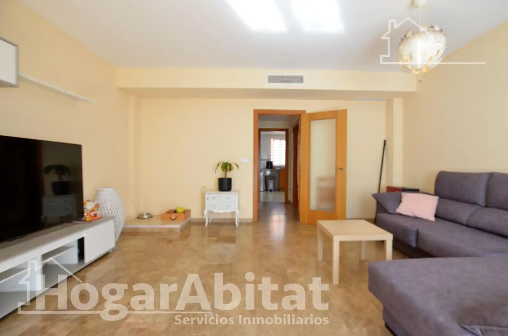 Sala de estar de Casa adosada en venta en Favara con Terraza, Trastero y Balcón