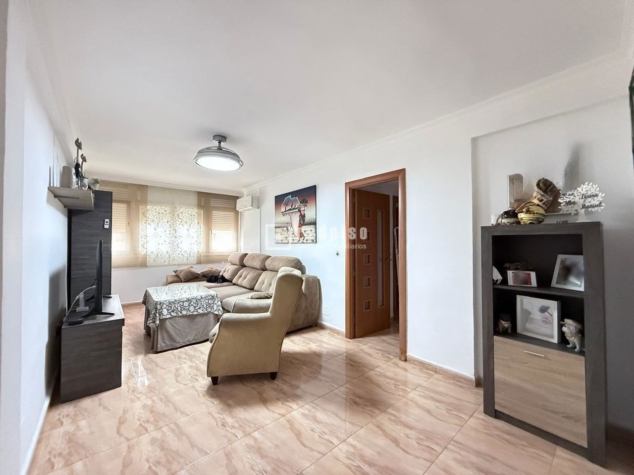 Sala d'estar de Pis en venda en Málaga Capital amb Aire condicionat, Terrassa i Moblat