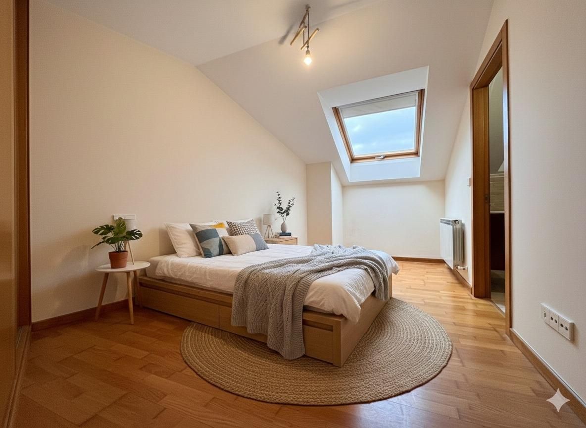 Bedroom of Flat for sale in Pontevedra Capital   with Heating