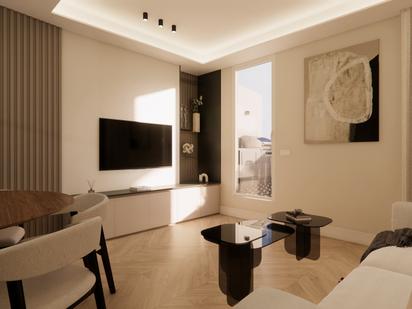 Sala d'estar de Pis en venda en  Madrid Capital amb Aire condicionat, Calefacció i Parquet