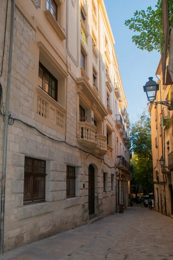 Vista exterior de Piso en venta en Girona Capital con Calefacción, Amueblado y Horno