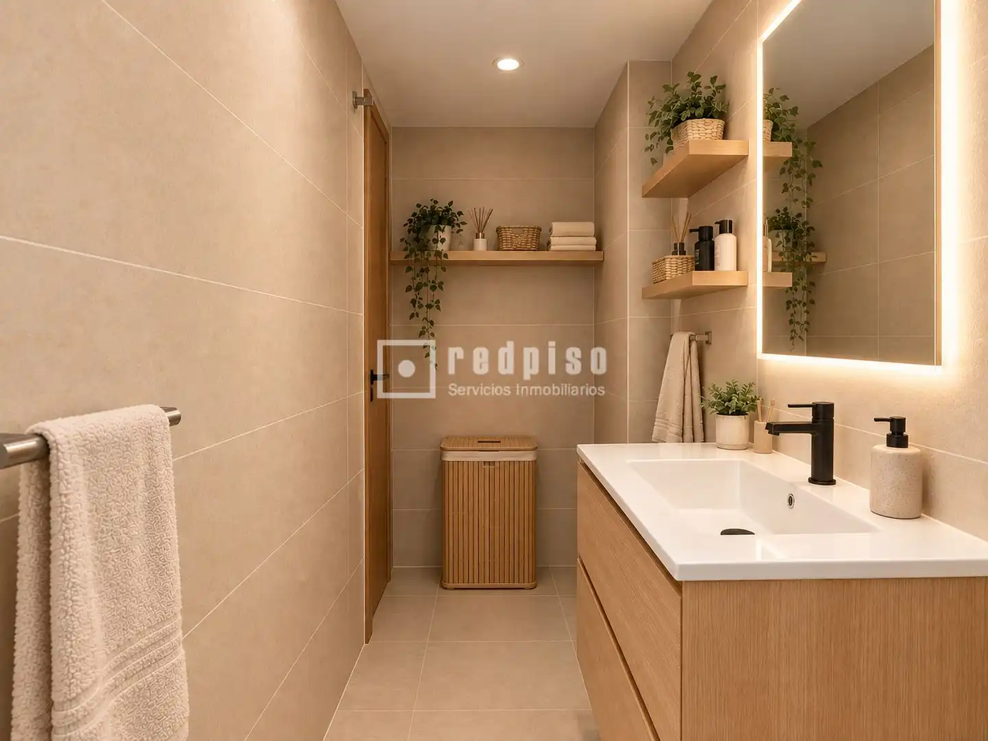 Badezimmer von Wohnung zum Verkauf in Madrid mit Klimaanlage, Heizung und Möbliert
