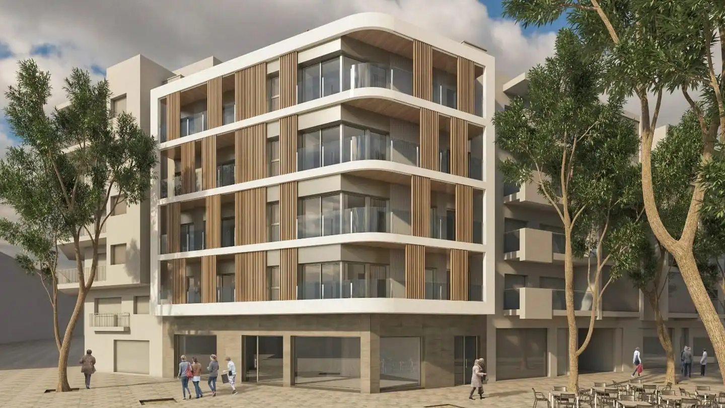 Exterior view of Flat for sale in Castelldefels  with Air Conditioner and Terrace