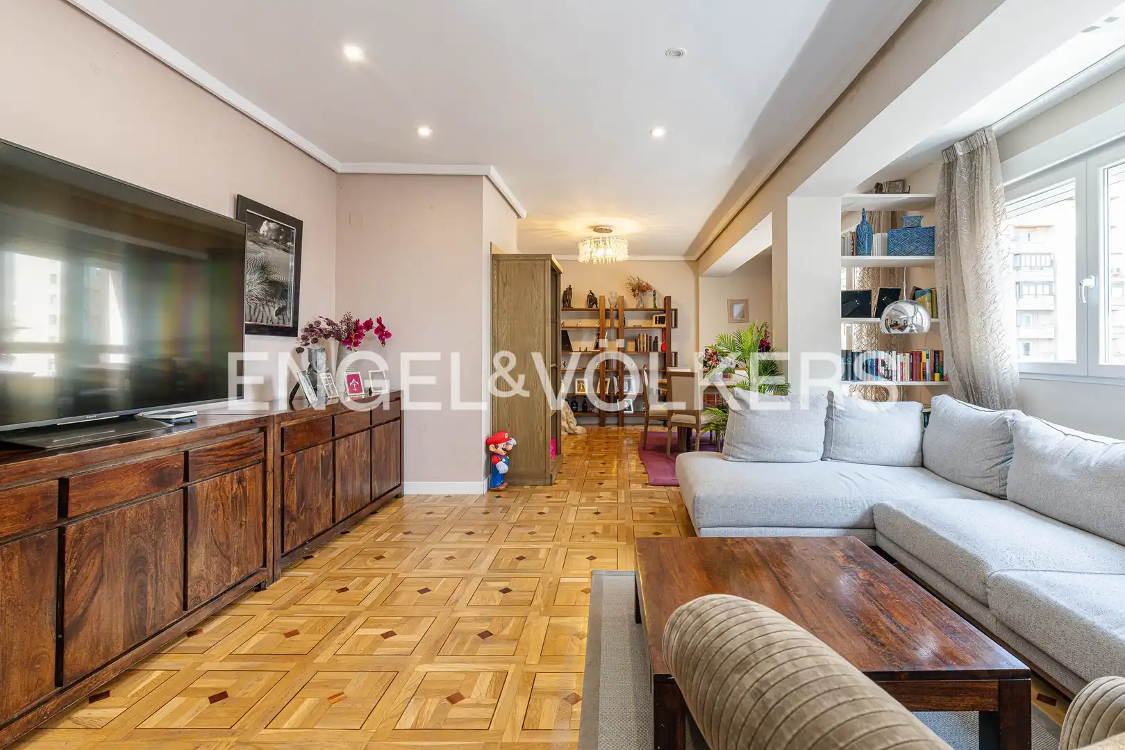 Sala de estar de Piso en venta en Madrid con Aire acondicionado, Calefacción y Parquet