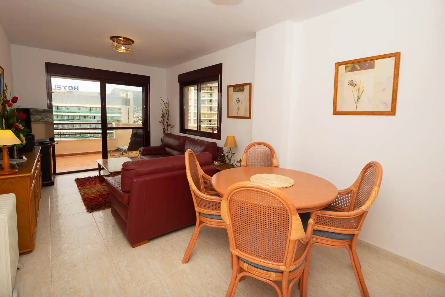 Living room of Apartments for sale in Calpe / Calp  with Air Conditioner, Terrace and Community pool