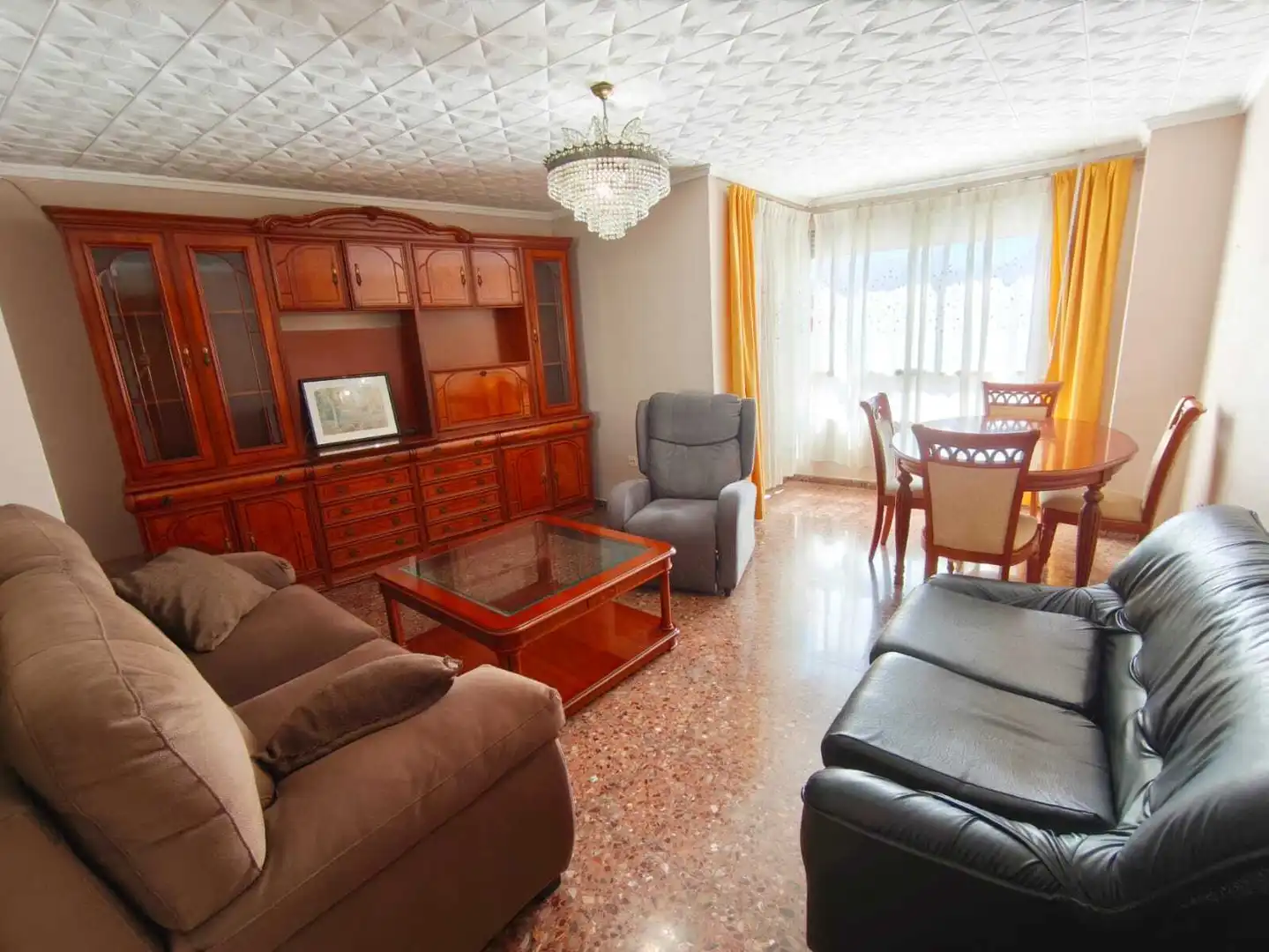 Sala de estar de Piso en venta en Sueca con Amueblado