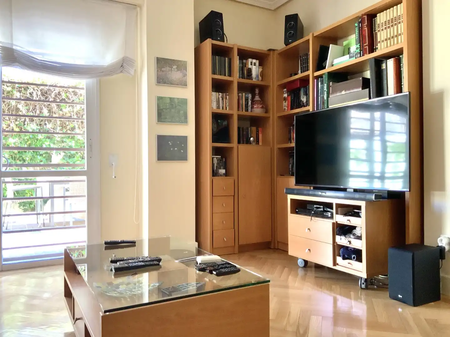 Sala de estar de Piso de alquiler en Madrid con Aire acondicionado, Calefacción y Terraza