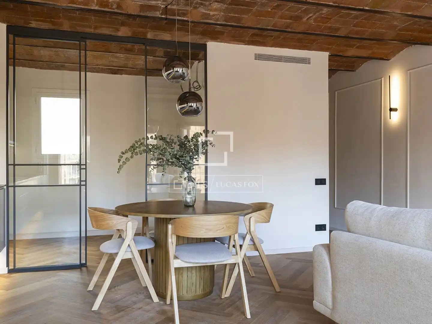 Dining room of Flat for sale in Barcelona  with Air Conditioner, Heating and Parquet flooring