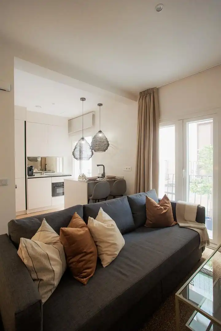 Living room of Study for rent in Badajoz Capital  with Air Conditioner, Furnished and Balcony
