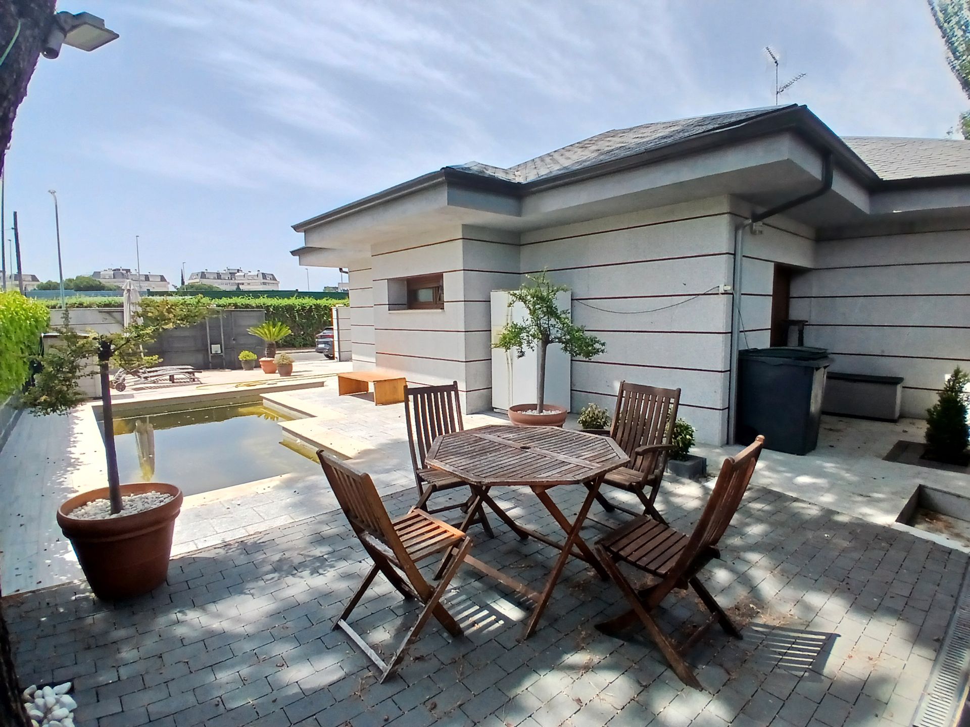 Terrace of Single-family semi-detached for sale in Collado Villalba  with Air Conditioner, Heating and Private garden