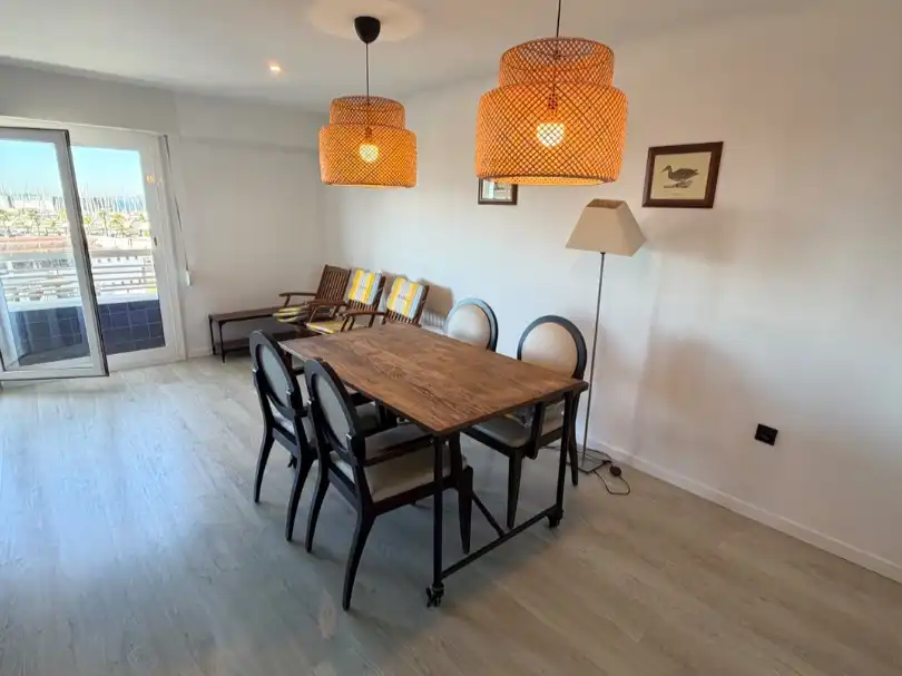 Dining room of Flat for rent in Santa Pola  with Air Conditioner, Terrace and Balcony