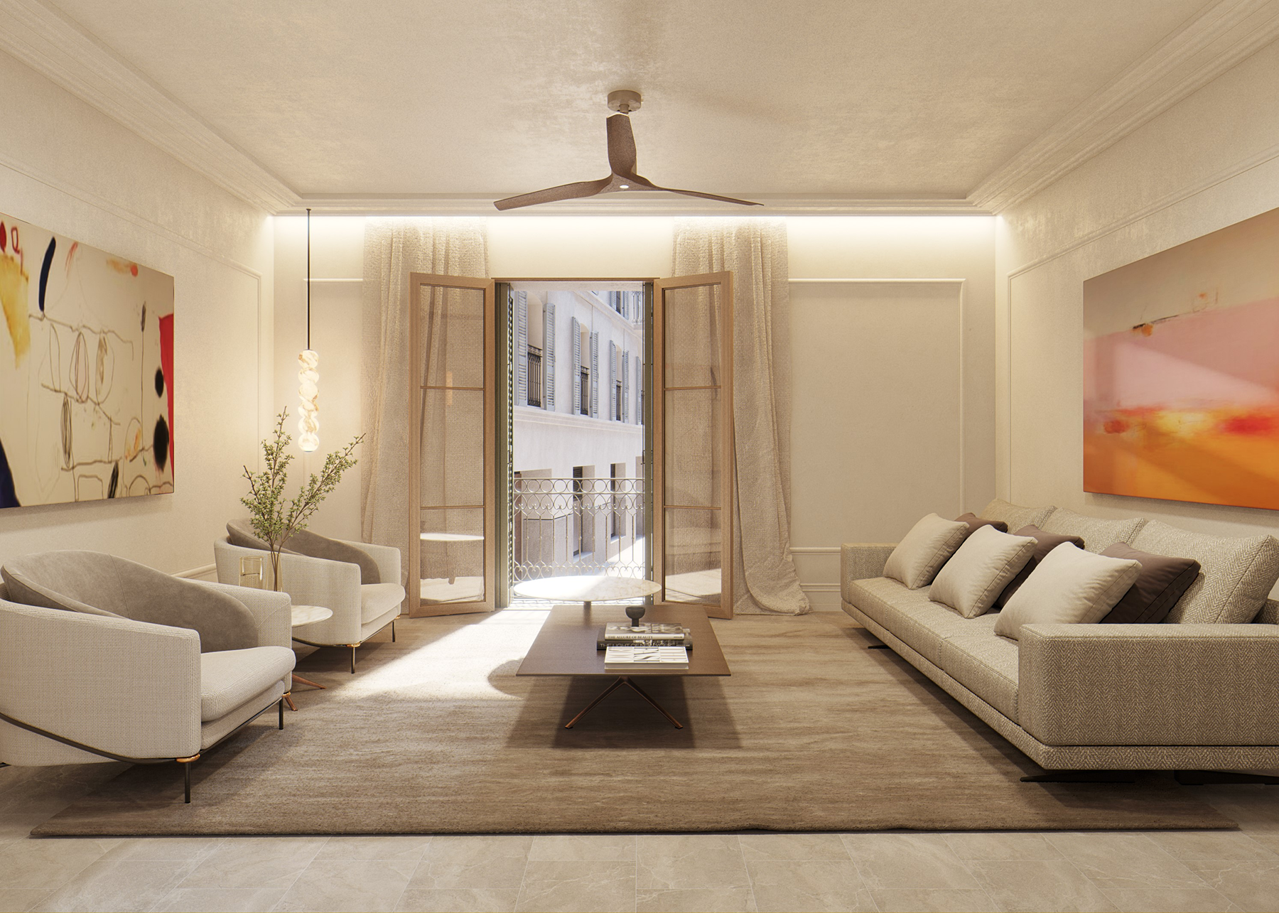 Living room of Apartment for sale in  Palma de Mallorca  with Air Conditioner, Heating and Terrace