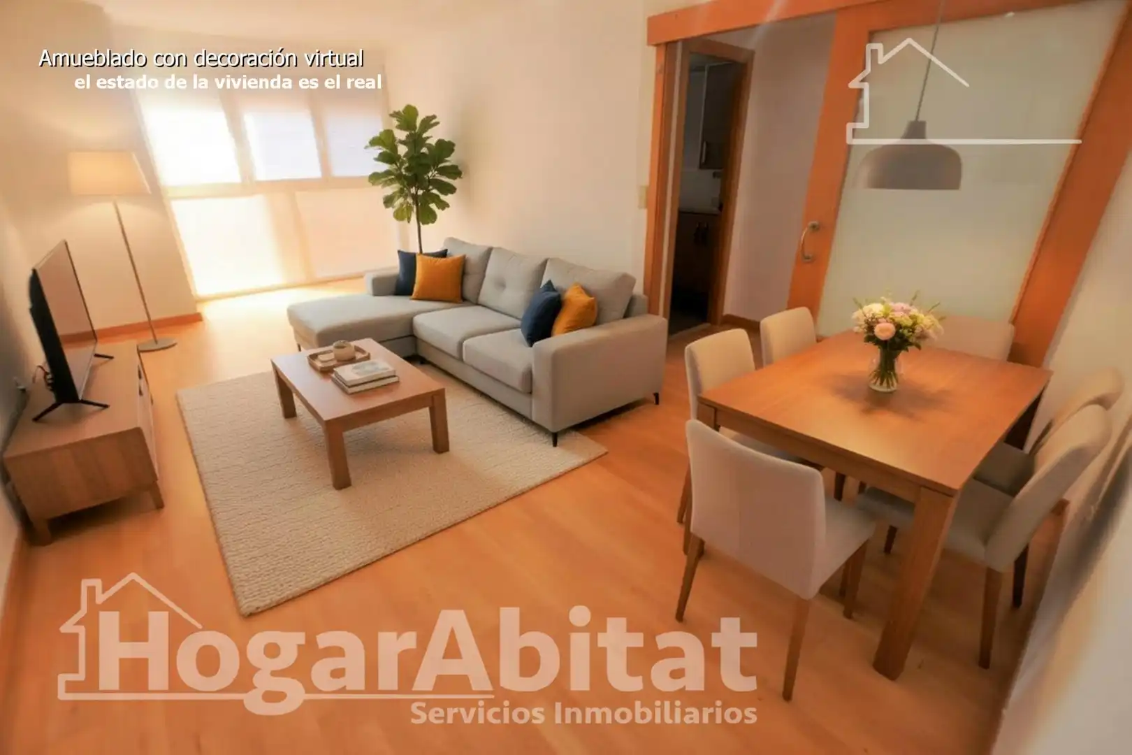 Sala de estar de Piso en venta en Mislata con Aire acondicionado