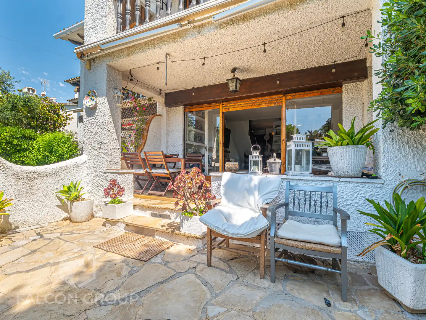 Terrassa de Casa o xalet en venda en Calafell amb Jardí privat, Balcó i Piscina comunitària