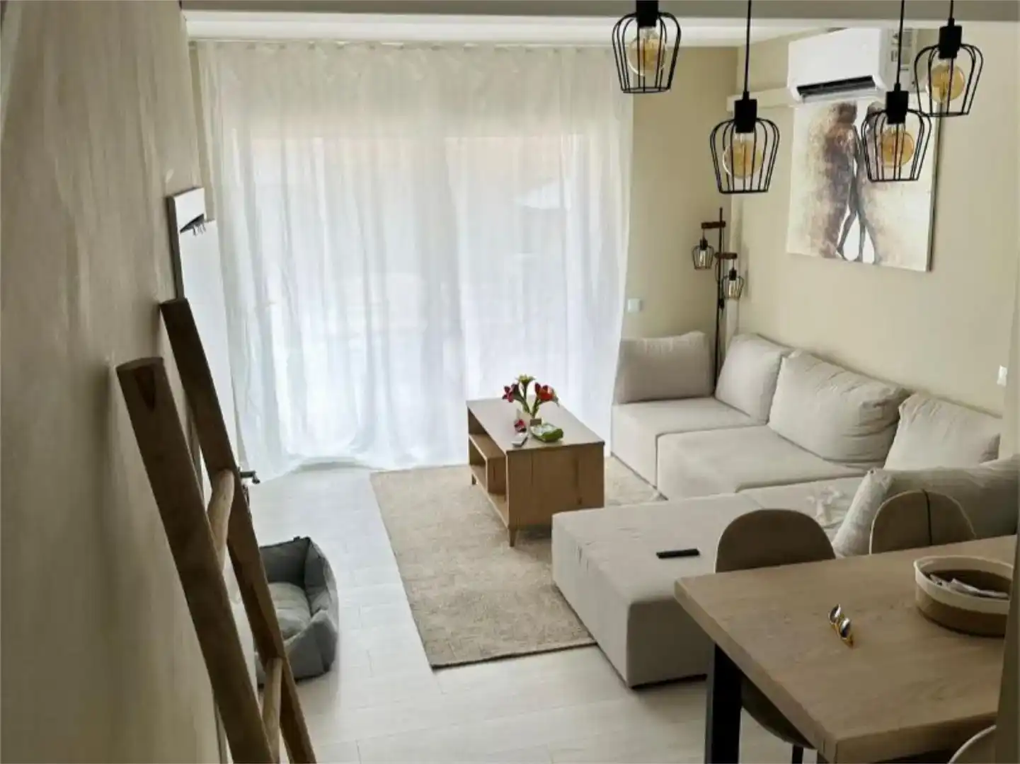 Wohnzimmer von Wohnung zum Verkauf in Es Mercadal mit Klimaanlage, Schwimmbad und Balkon