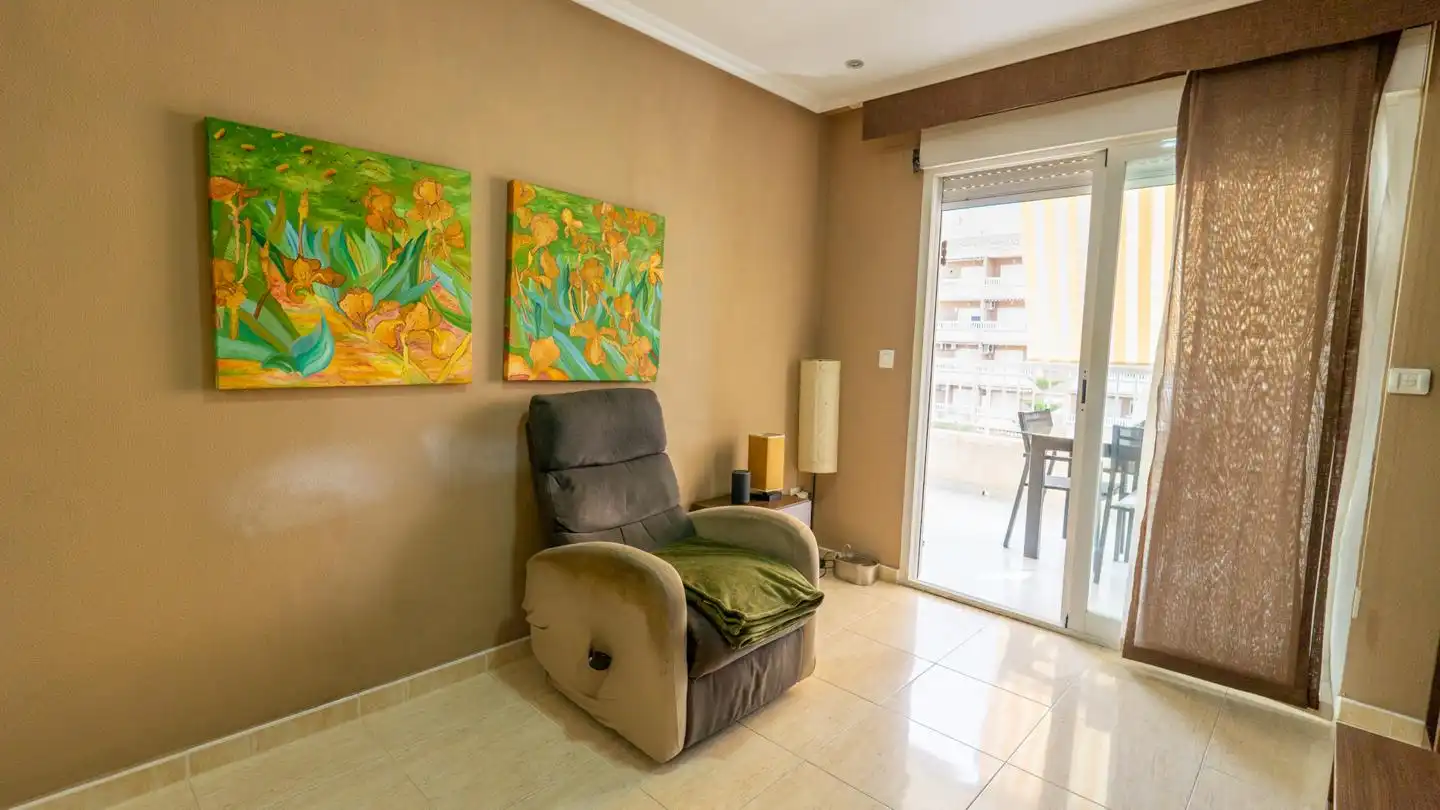 Living room of Flat for sale in Santa Pola  with Terrace and Furnished