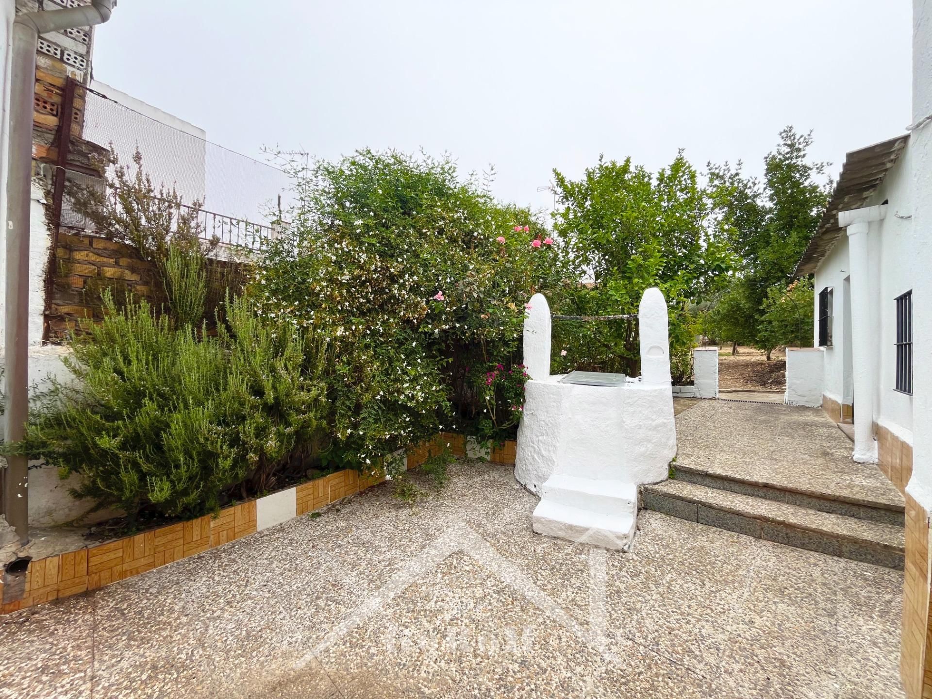 Jardí de Casa adosada en venda en Castilblanco de los Arroyos amb Aire condicionat, Calefacció i Jardí privat
