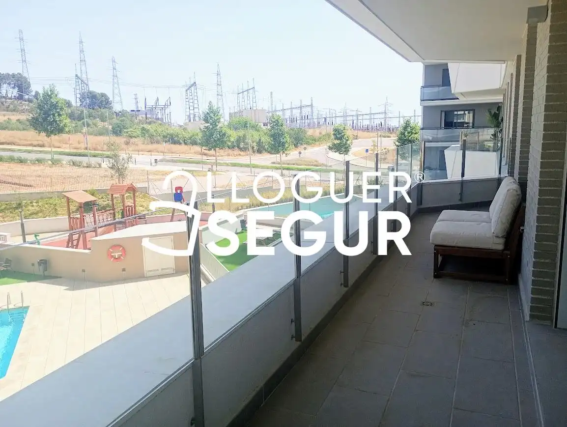 Balcony of Flat for rent in Viladecans  with Air Conditioner, Terrace and Swimming Pool