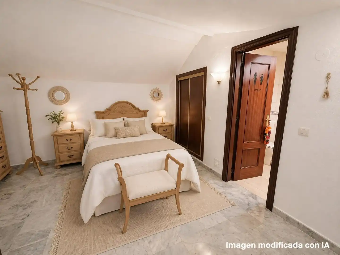 Habitación de Casa adosada en venta en Rincón de la Victoria con Aire acondicionado, Calefacción y Jardín privado