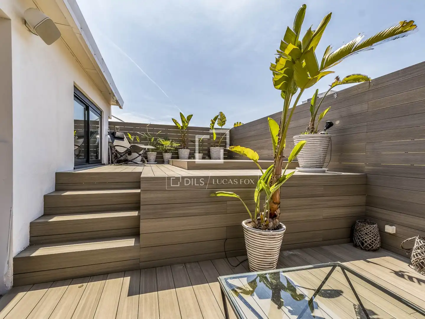 Terrasse von Dachboden zum Verkauf in Martorell mit Klimaanlage, Terrasse und Schwimmbad
