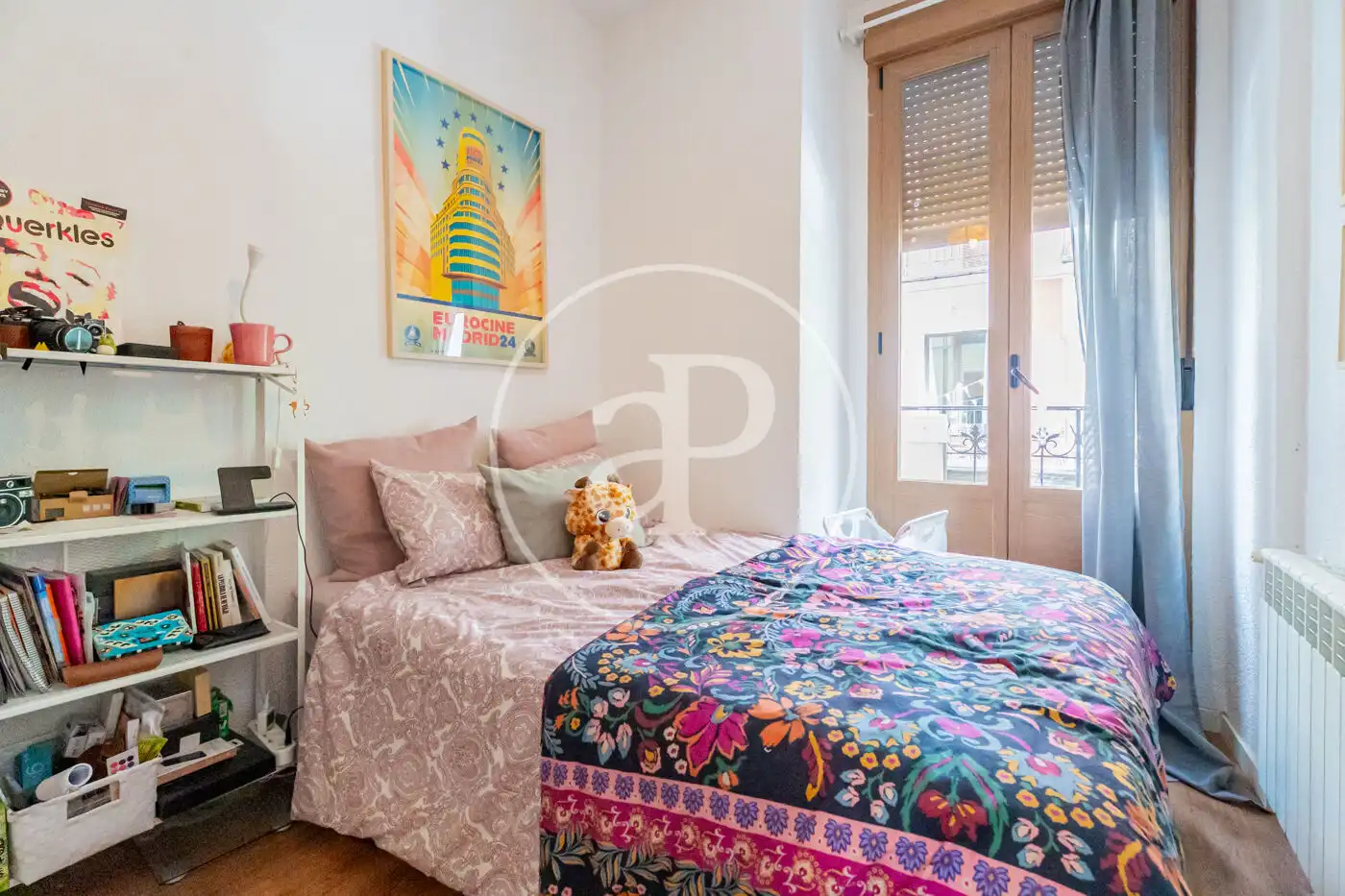 Bedroom of Flat for rent in Madrid  with Air Conditioner, Heating and Balcony