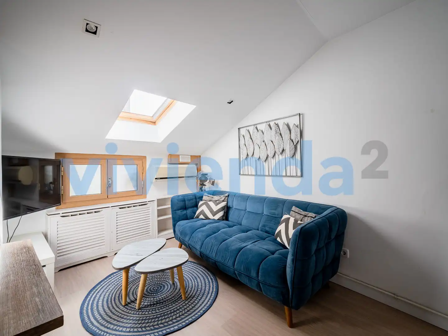 Schlafzimmer von Wohnung zur Miete in Madrid mit Klimaanlage und Heizung