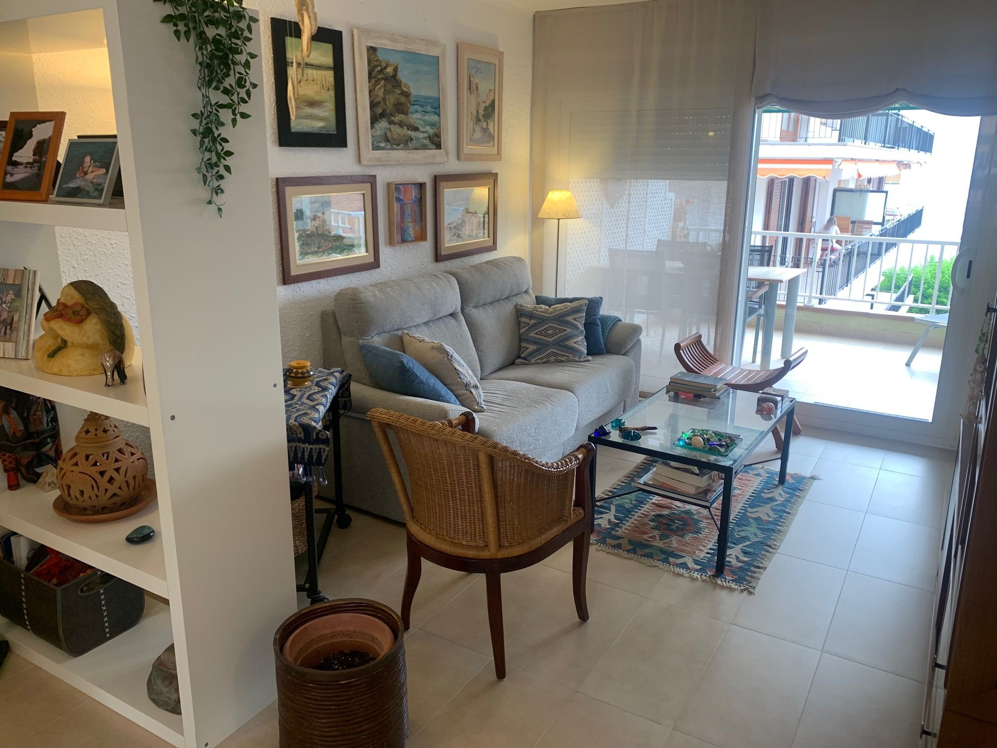Living room of Apartment for sale in Torredembarra  with Heating, Terrace and Furnished