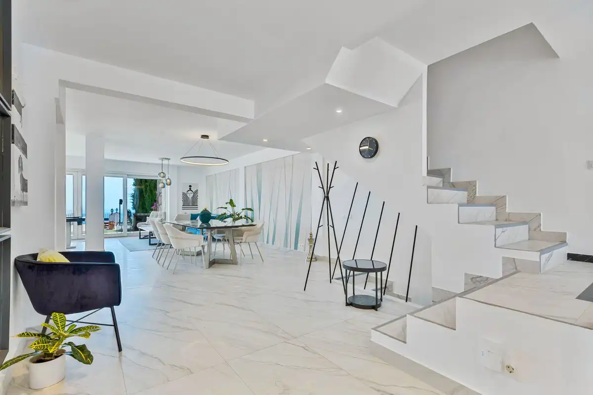 Living room of Houses for sale in Ojén  with Air Conditioner, Private garden and Swimming Pool