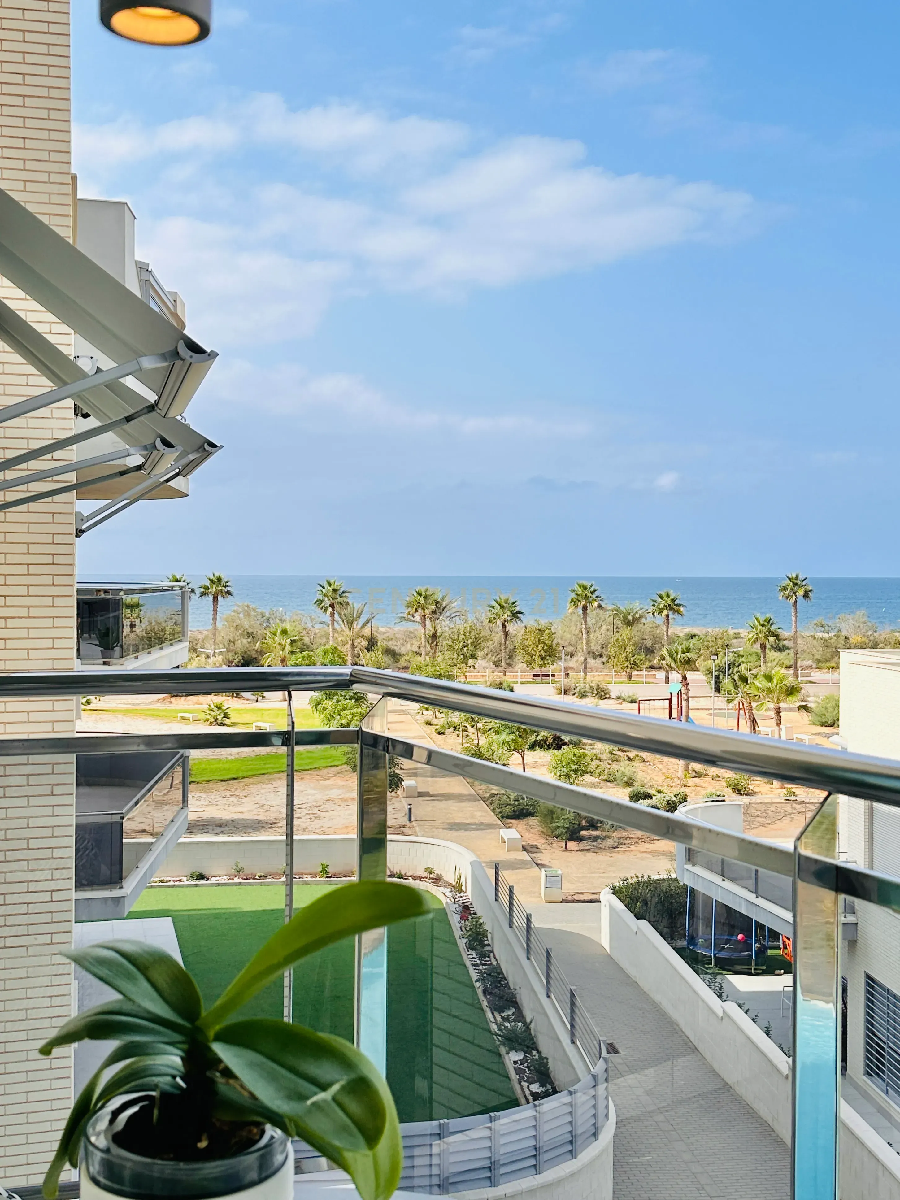 Terrace of Apartment for sale in El Ejido  with Air Conditioner