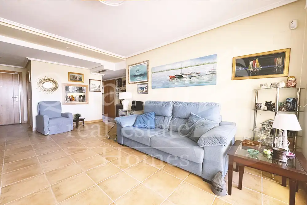 Sala d'estar de Apartament en venda en Dénia amb Aire condicionat, Calefacció i Terrassa