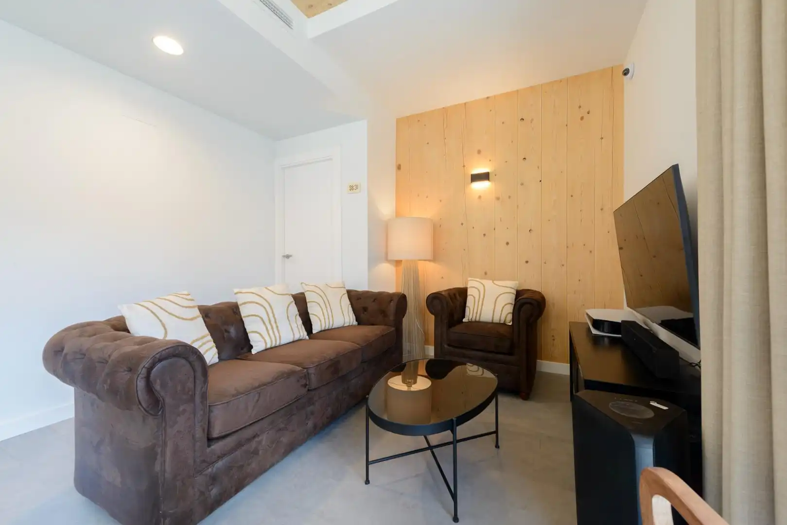 Wohnzimmer von Wohnung zur Miete in Madrid mit Klimaanlage und Möbliert