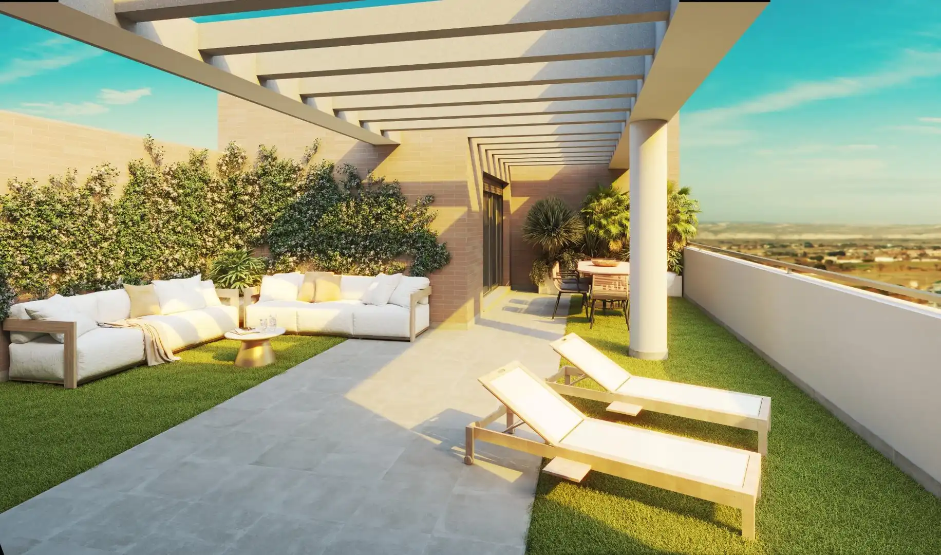 Terraza de Piso en venta en Zaragoza con Calefacción, Jardín privado y Trastero