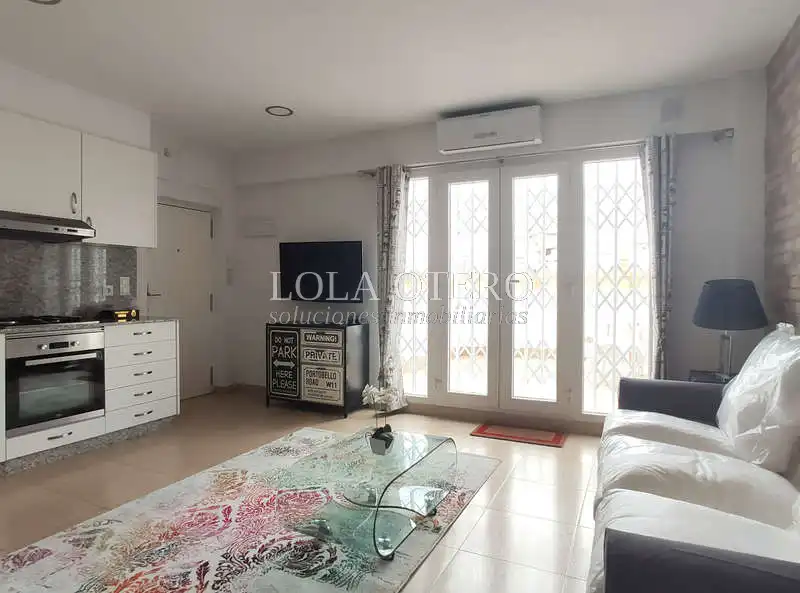 Sala de estar de Ático de alquiler en Valencia con Aire acondicionado, Calefacción y Terraza