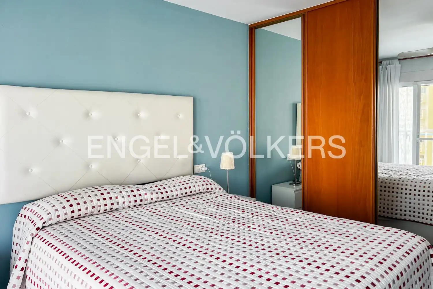 Schlafzimmer von Wohnung zur Miete in La Pobla de Farnals mit Heizung, Privatgarten und Schwimmbad