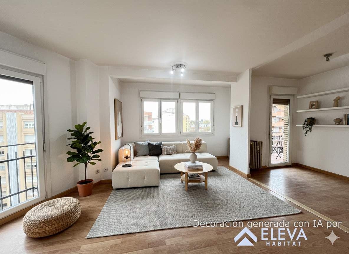 Living room of Flat for sale in  Lleida Capital  with Heating, Parquet flooring and Terrace