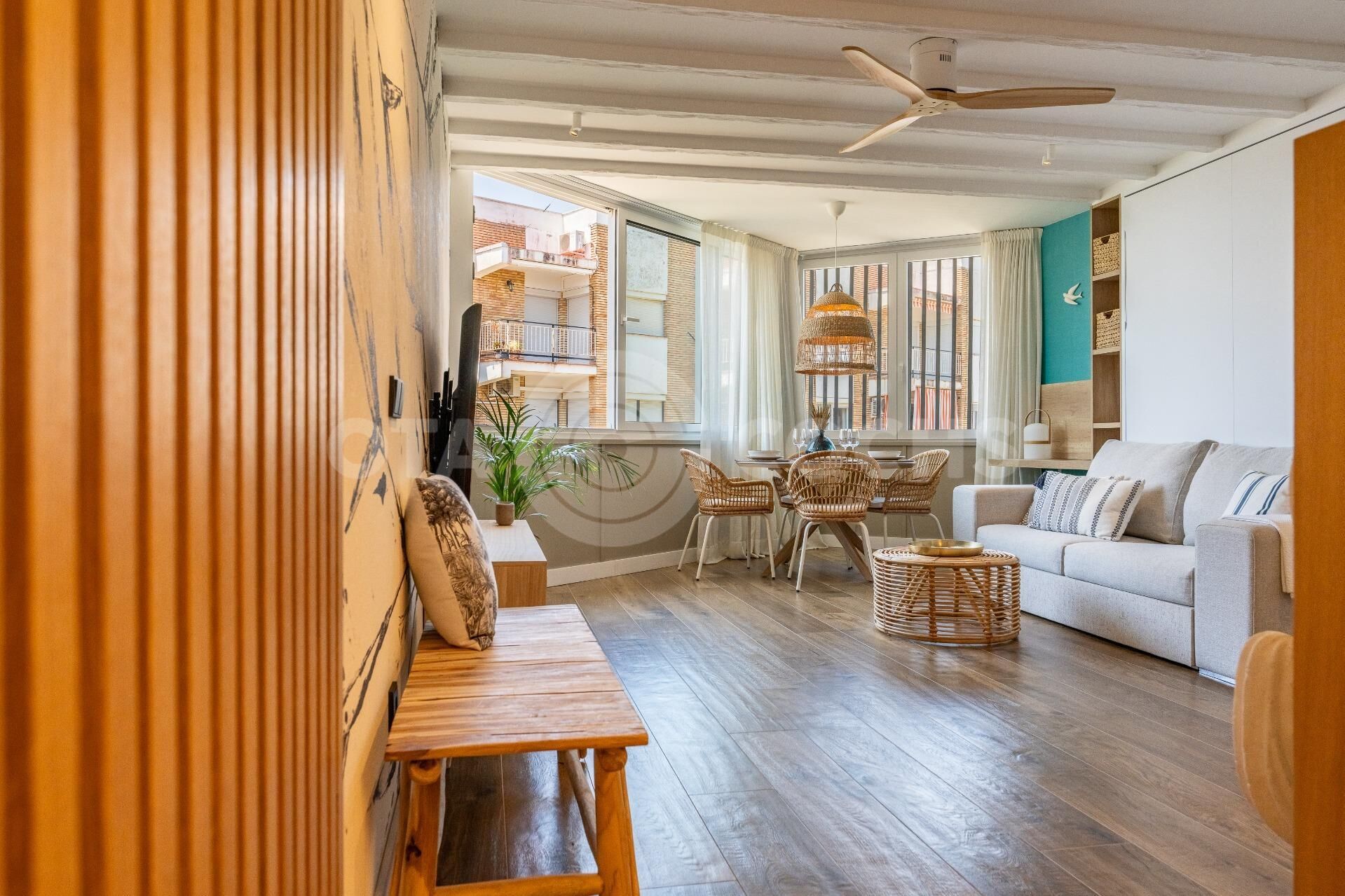 Sala d'estar de Loft en venda en Cambrils amb Aire condicionat, Calefacció i Jardí privat
