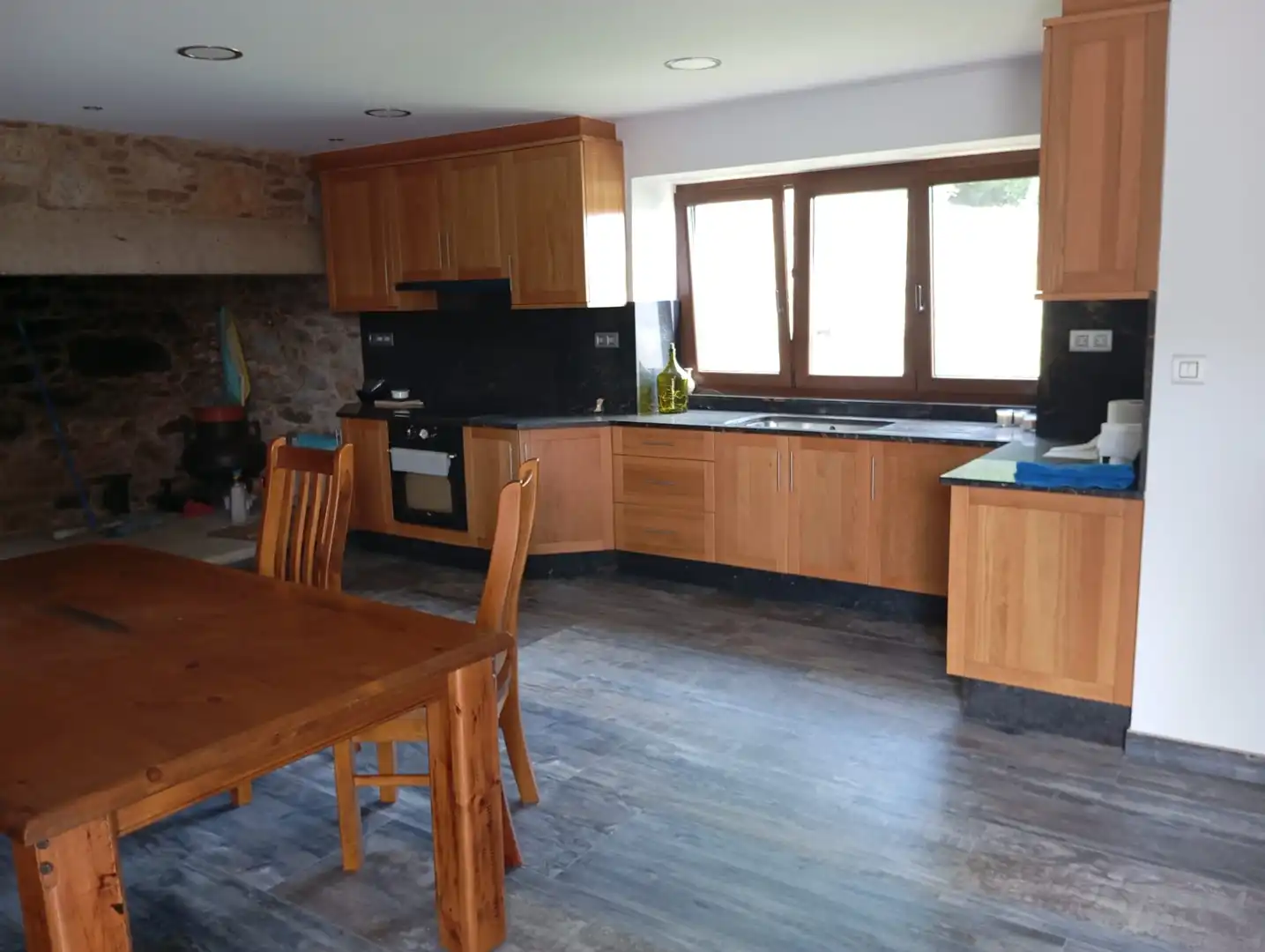 Cocina de Casa o chalet en venta en A Laracha   con Amueblado